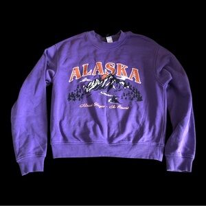 H&M Printed Sweatshirt Alasaka
